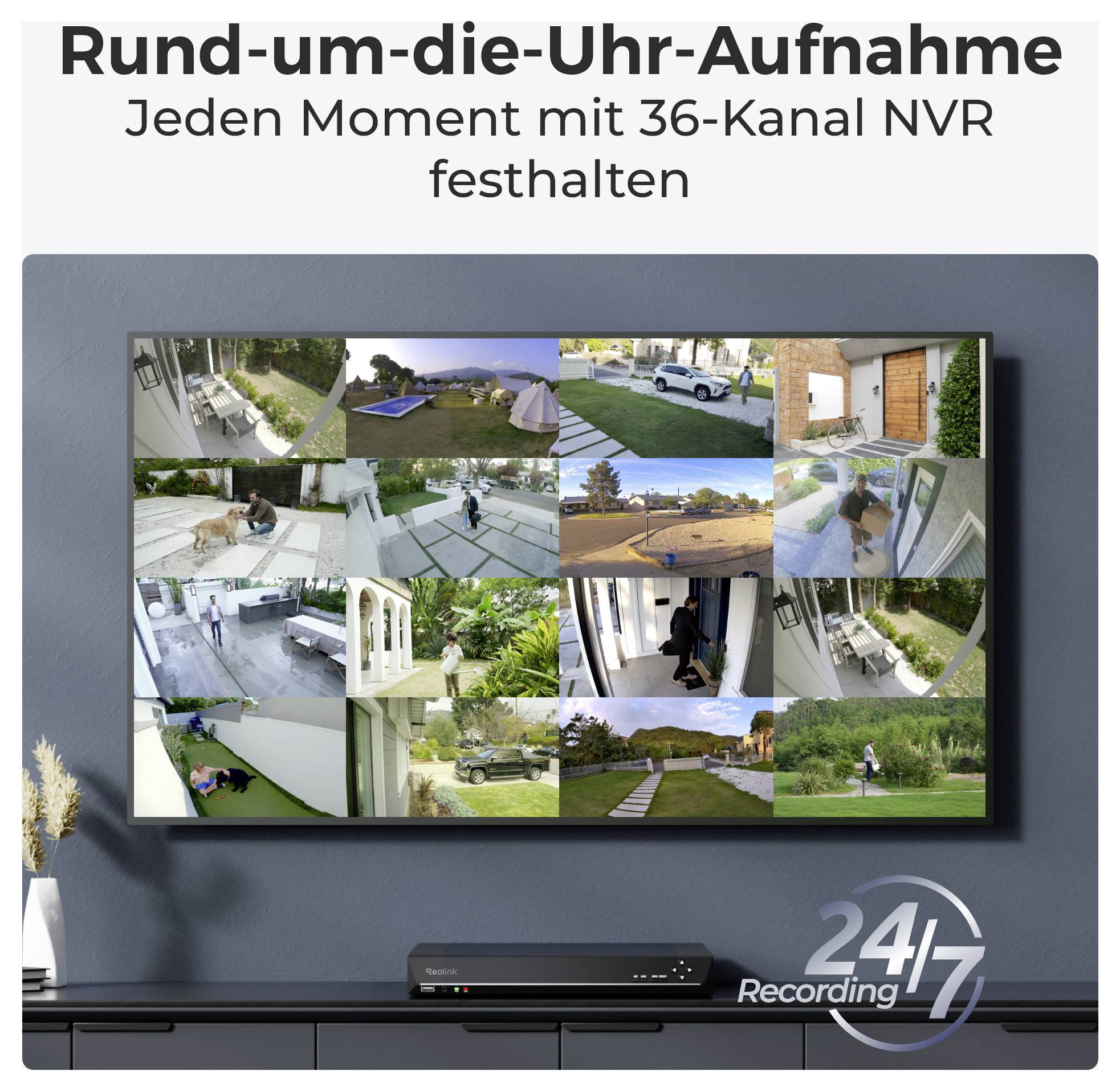 Reolink NVS36 36-Kanal Netzwerk-Videorecorder