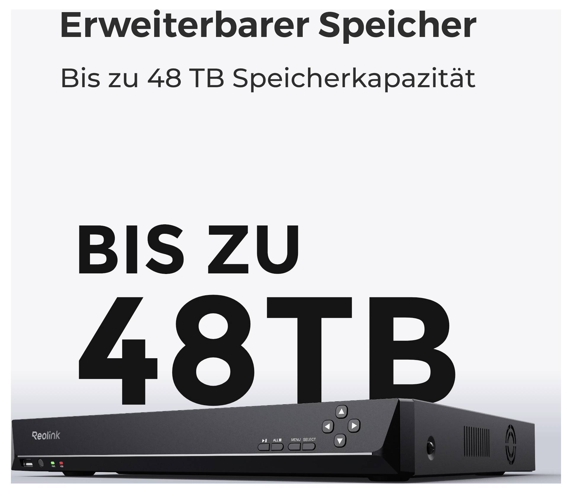 Reolink NVS36 36-Kanal Netzwerk-Videorecorder