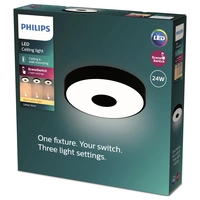 Philips 8720169301290 Coiner LED-Deckenleuchte LED 24W Schwarz Philips 8720169301290 Coiner LED-Deckenleuchte LED 24W Schwarz