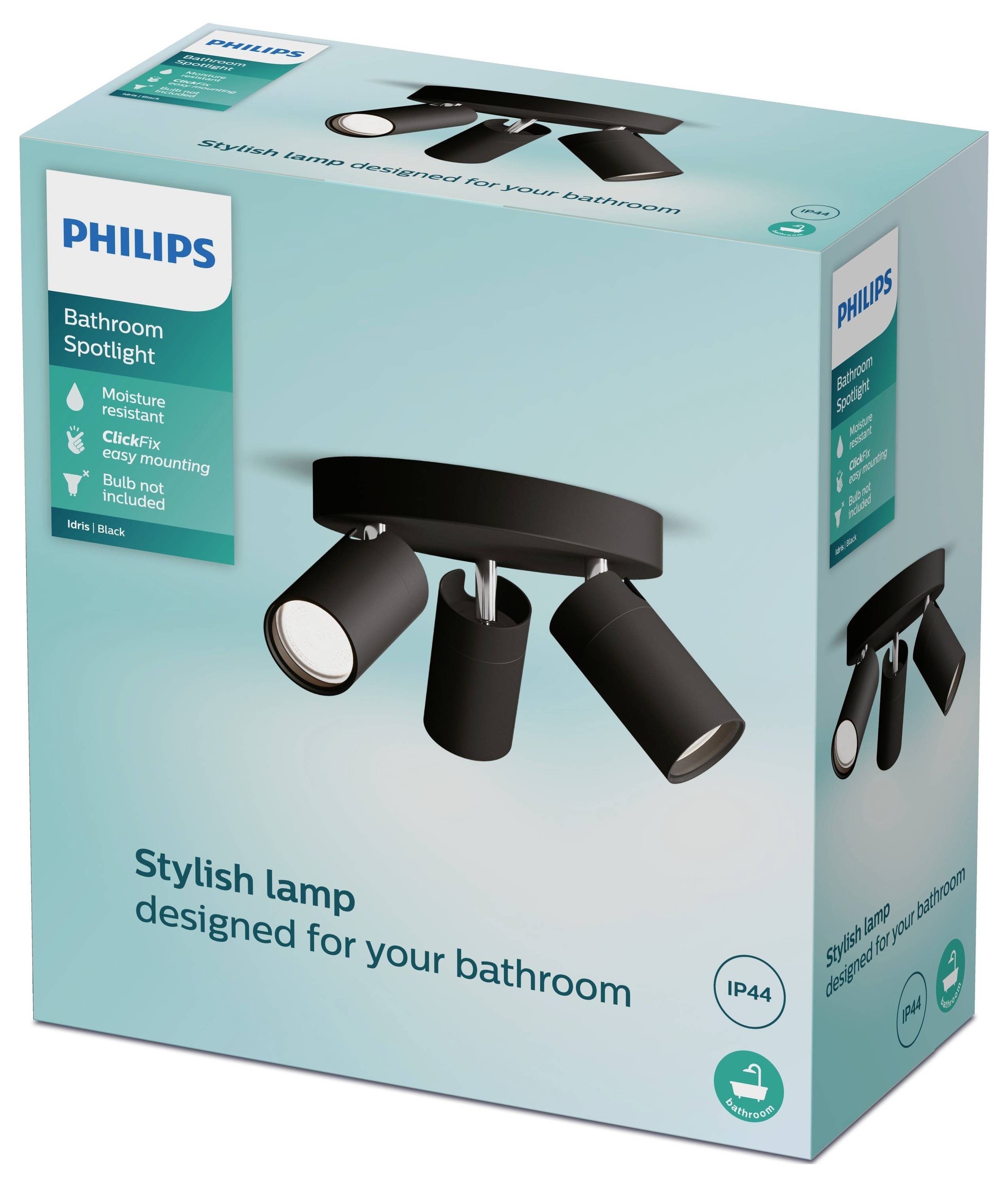 Philips Idris 8720169299054 Deckenstrahler GU10 Schwarz