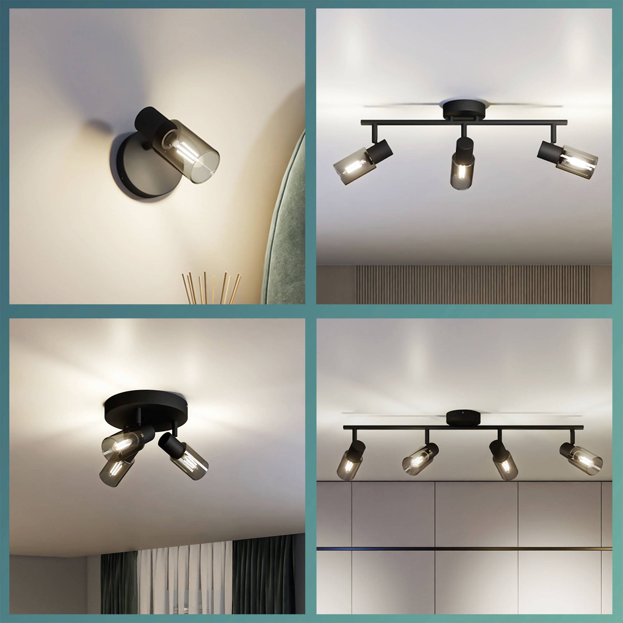 Philips Palms 8720169299290 Deckenstrahler E14 Schwarz