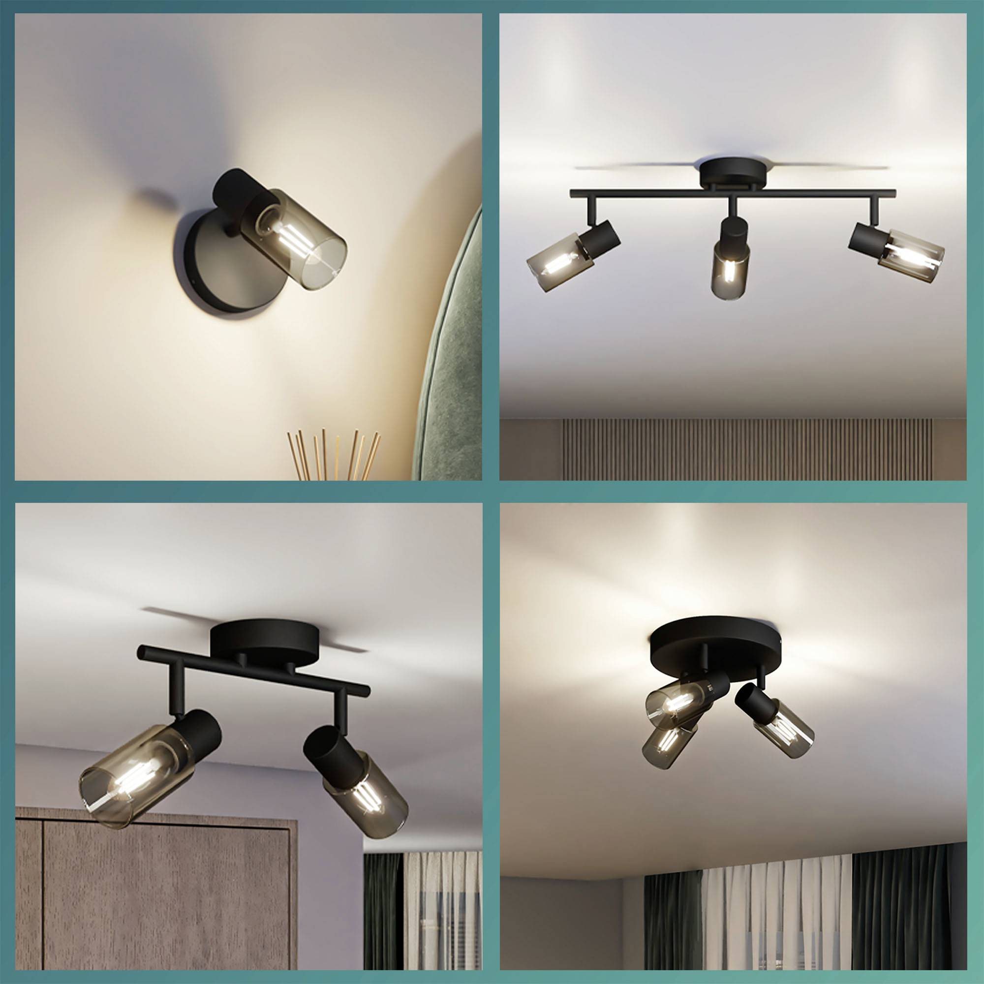 Philips Palms 8720169299337 Deckenstrahler E14 Schwarz