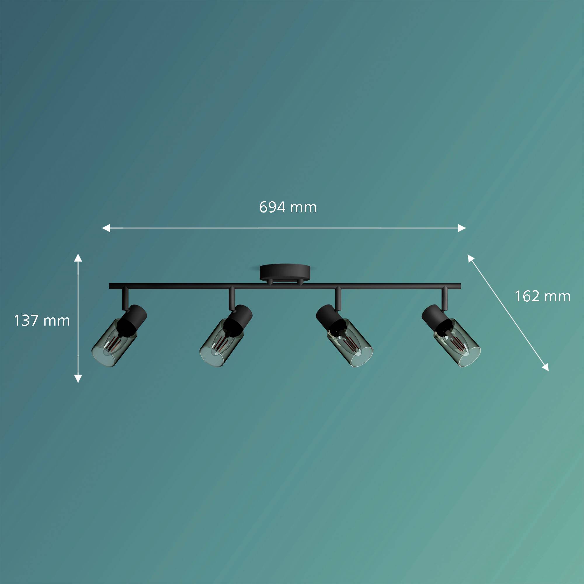 Philips Palms 8720169299337 Deckenstrahler E14 Schwarz