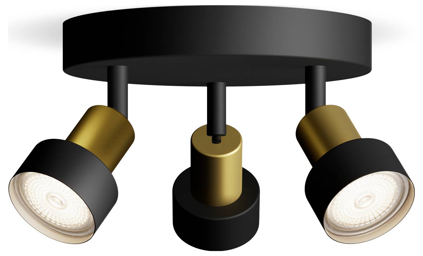 Philips Conduit 8720169299955 Deckenstrahler GU10 Schwarz, Gold