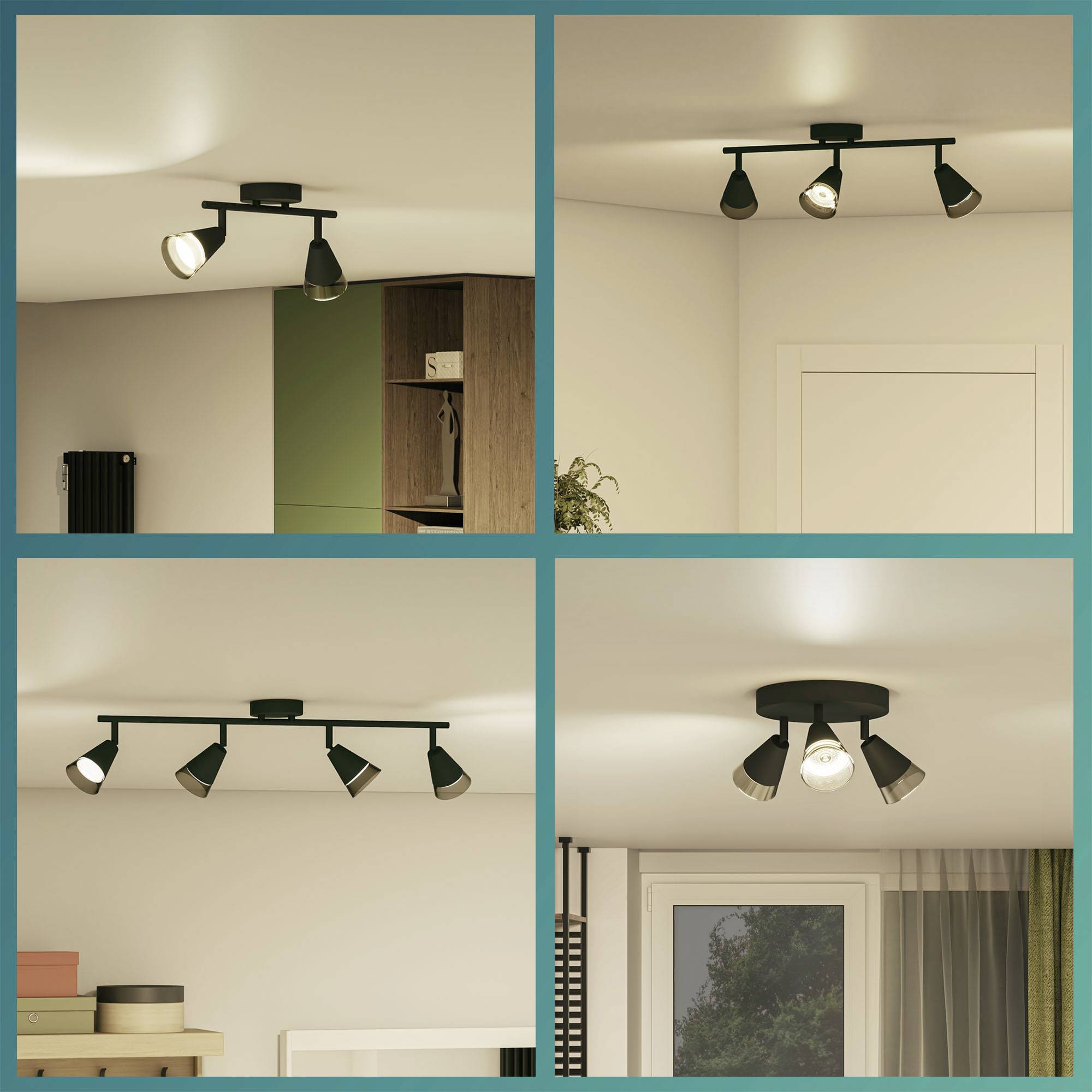 Philips Cleft 8720169299979 Deckenstrahler GU10 Schwarz