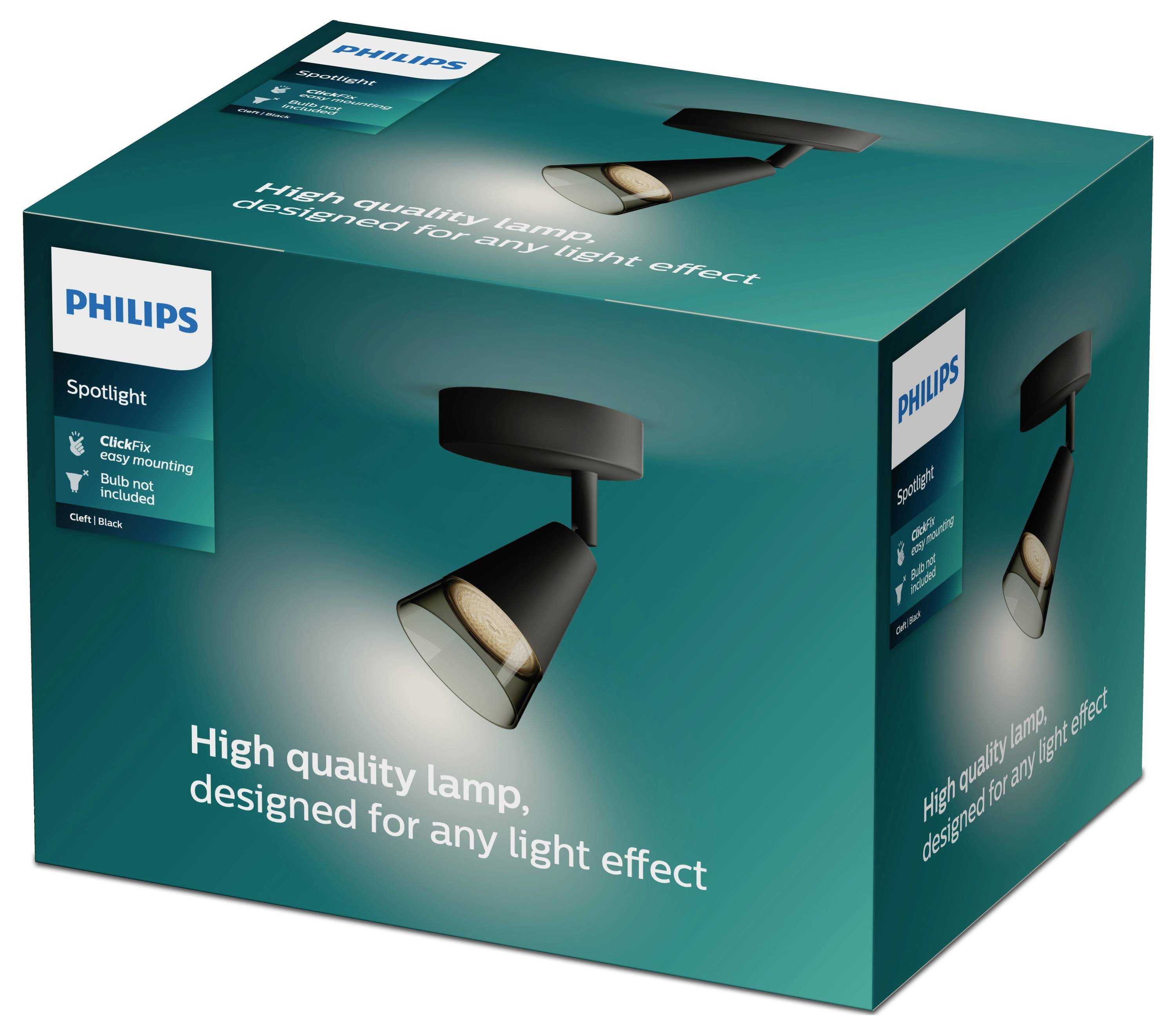 Philips Cleft 8720169299979 Deckenstrahler GU10 Schwarz