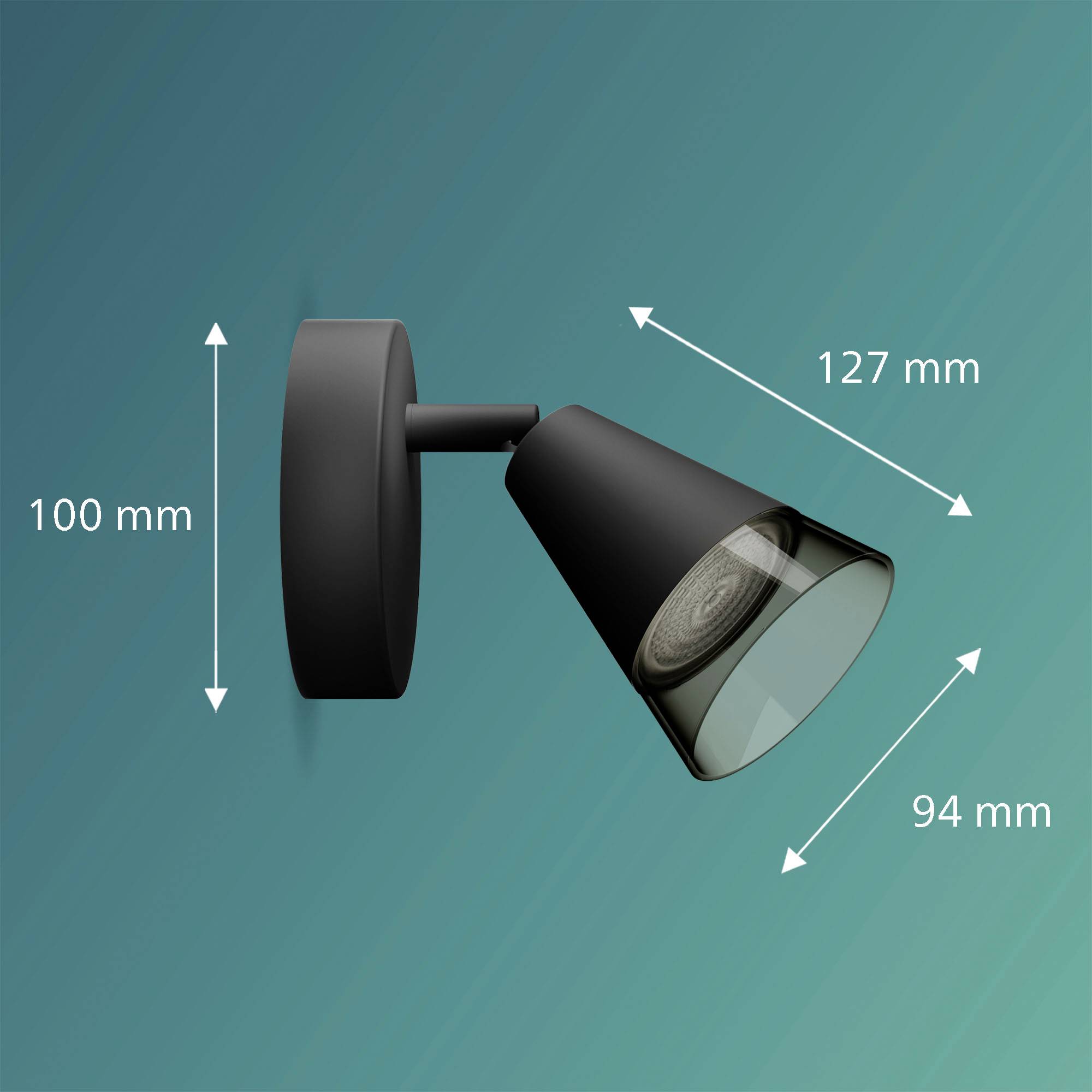 Philips Cleft 8720169299979 Deckenstrahler GU10 Schwarz