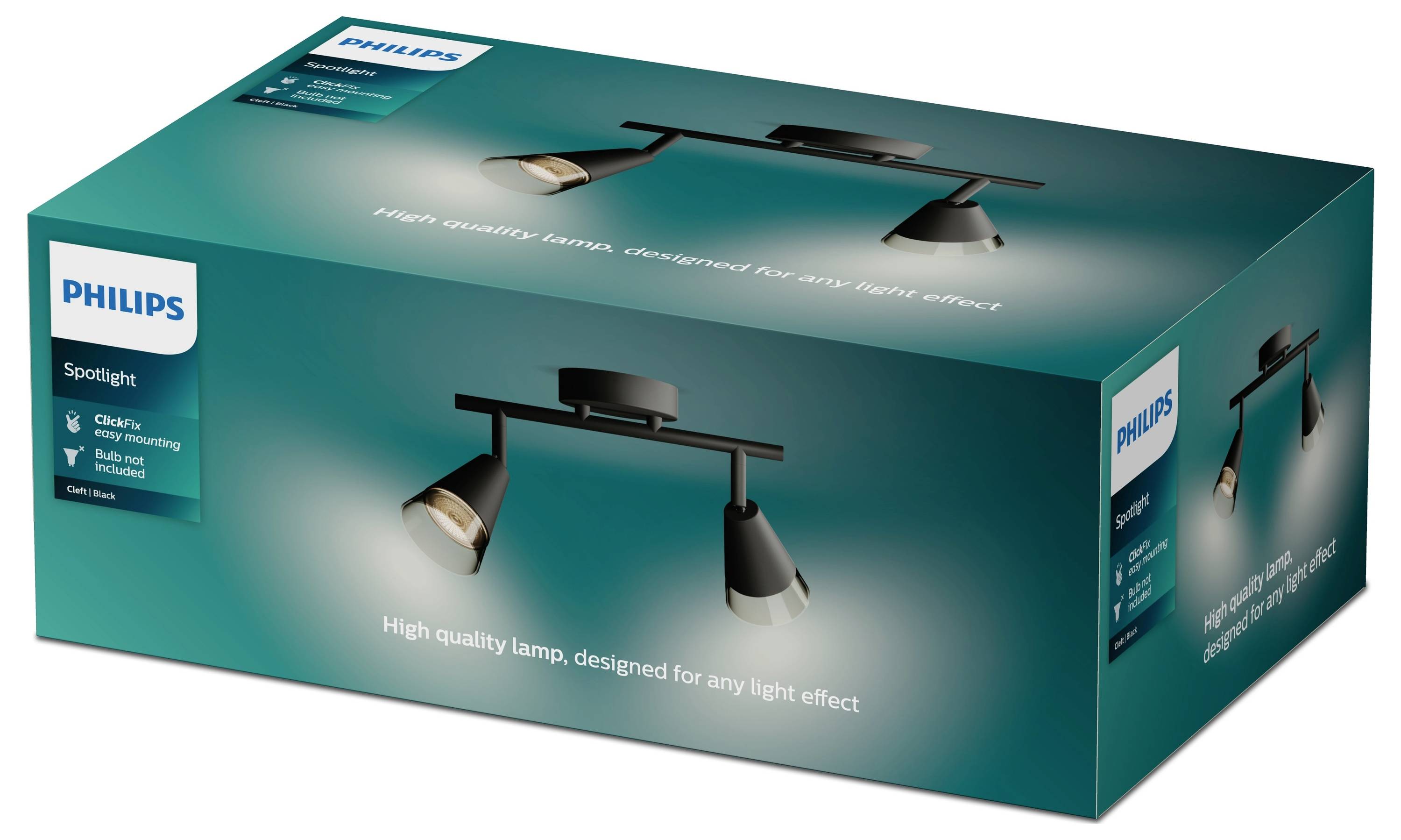 Philips Cleft 8720169299993 Deckenstrahler GU10 Schwarz