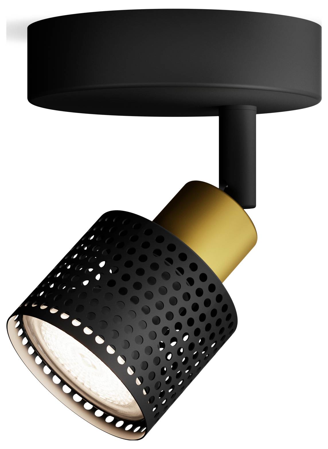 Philips Niall 8720169300071 Deckenstrahler GU10 Schwarz, Gold