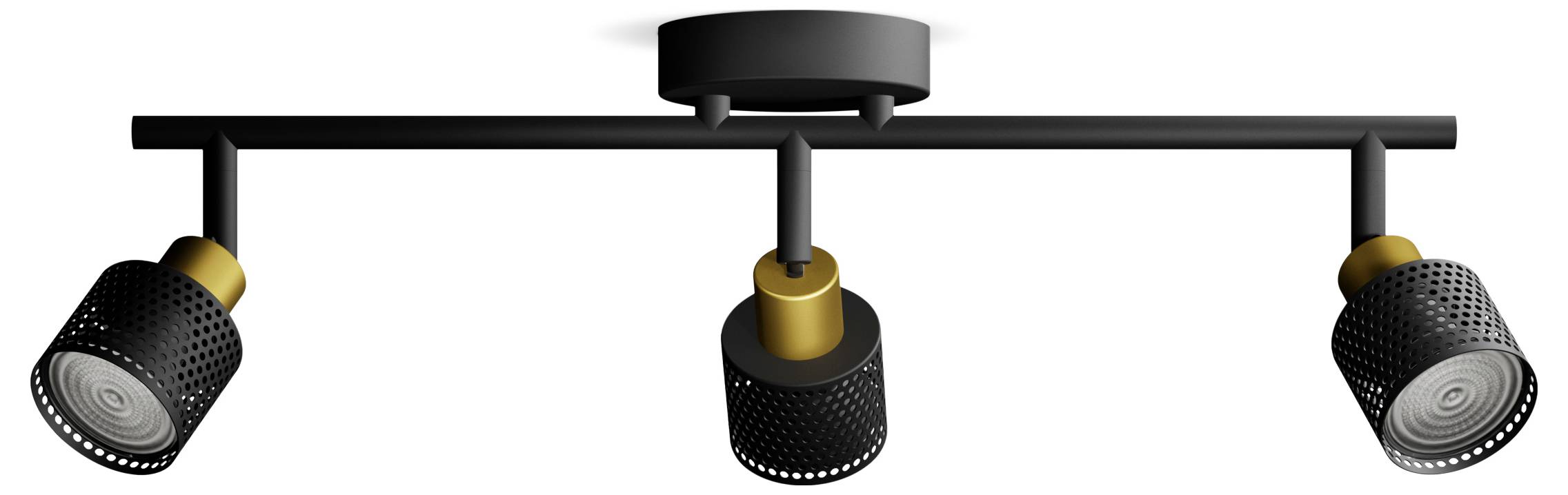 Philips Niall 8720169300118 Deckenstrahler GU10 Schwarz, Gold