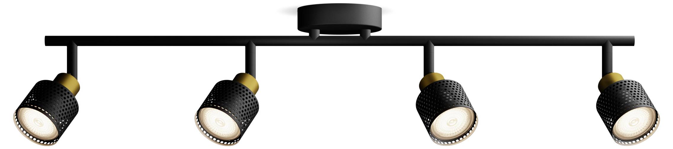 Philips Niall 8720169300132 Deckenstrahler GU10 Schwarz, Gold