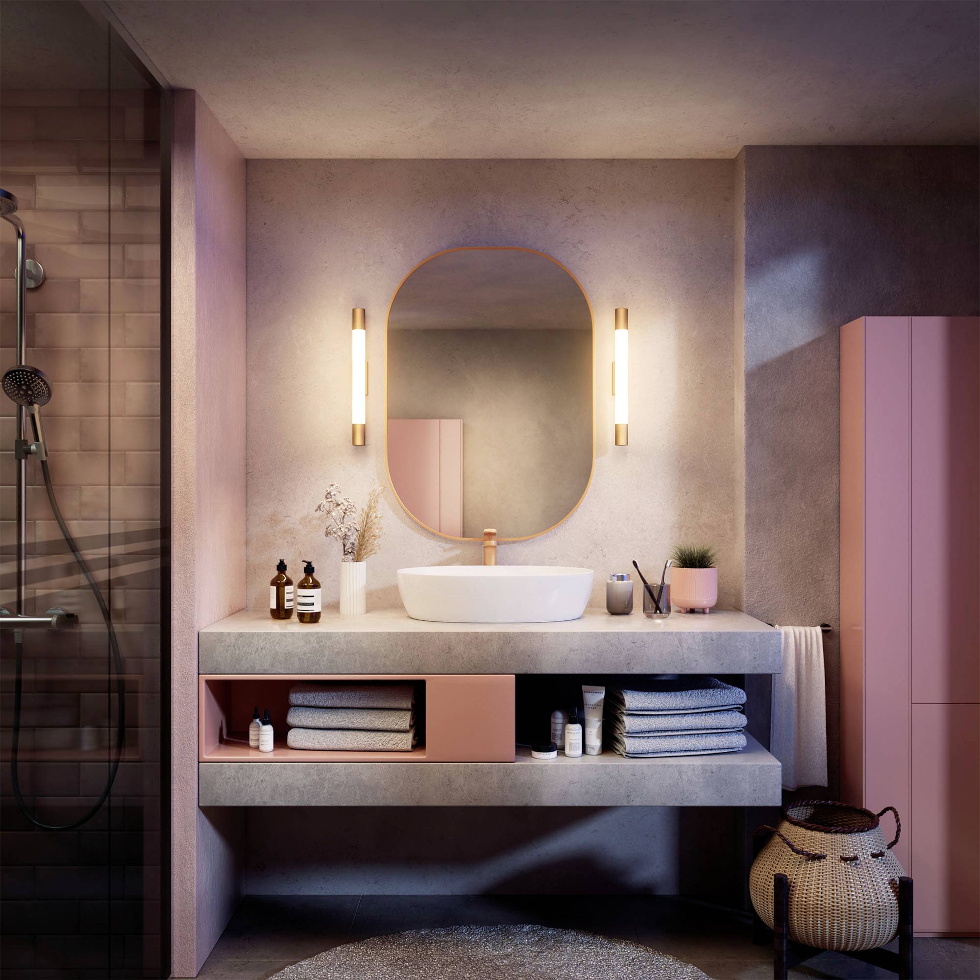 Philips Rover 8720169299375 LED-Bad-Deckenleuchte 5W Warmweiß Gold