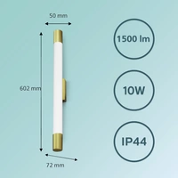 Philips Rover 8720169299399 LED-Bad-Deckenleuchte 10W Warmweiß Gold Philips Rover 8720169299399 LED-Bad-Deckenleuchte 10W Warmweiß Gold