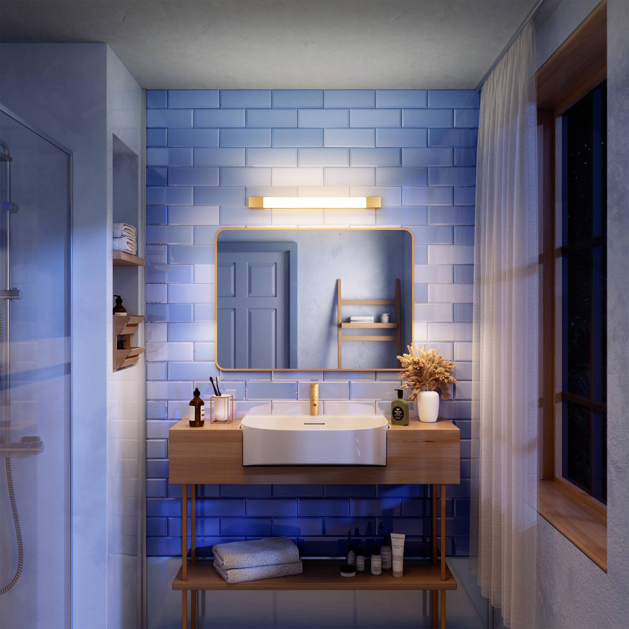 Philips Rover 8720169299511 LED-Bad-Deckenleuchte 10 W Warmweiß Gold