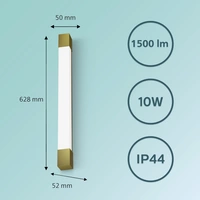 Philips Rover 8720169299511 LED-Bad-Deckenleuchte 10W Warmweiß Gold Philips Rover 8720169299511 LED-Bad-Deckenleuchte 10W Warmweiß Gold