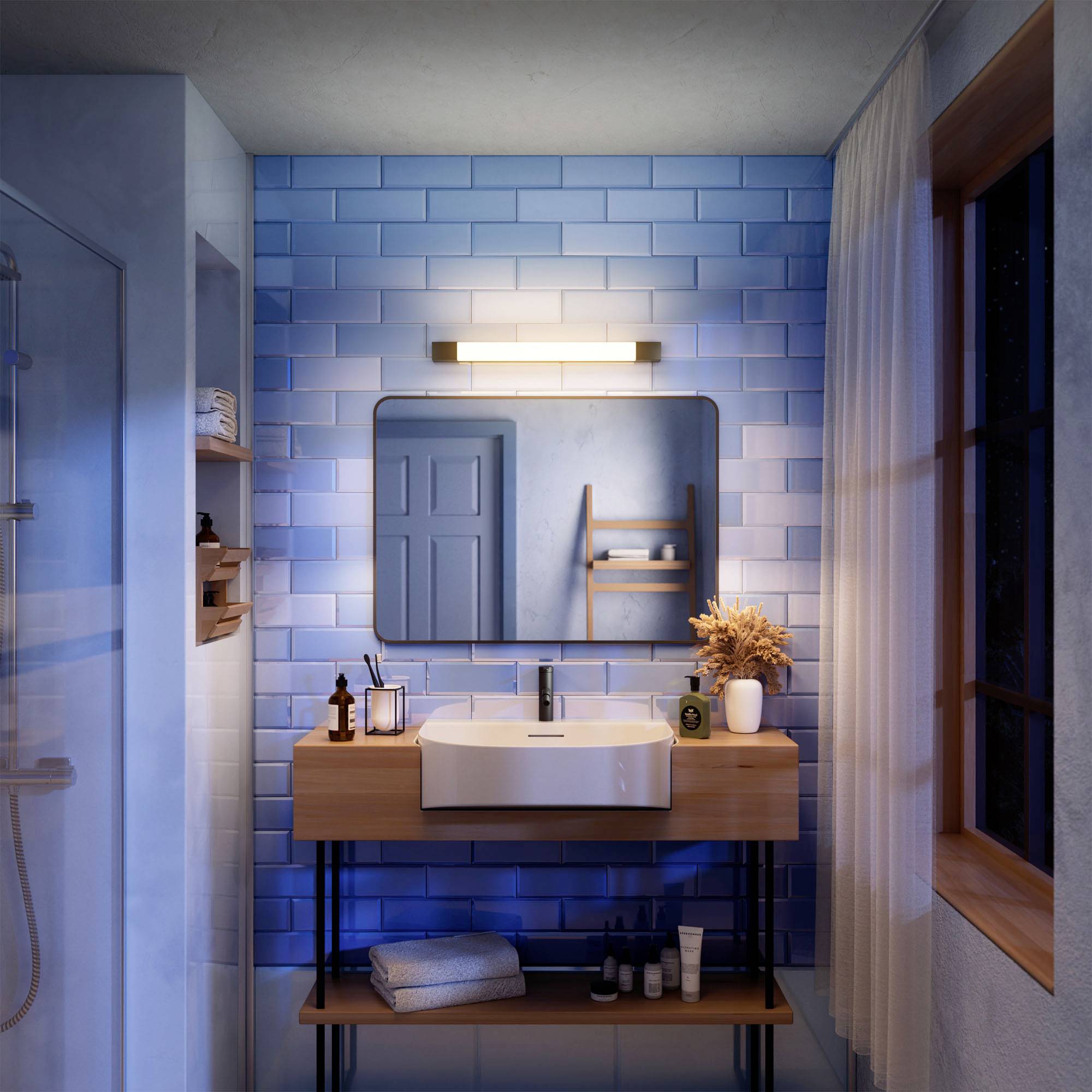 Philips Rover 8720169300293 LED-Bad-Deckenleuchte 10W Warmweiß Schwarz