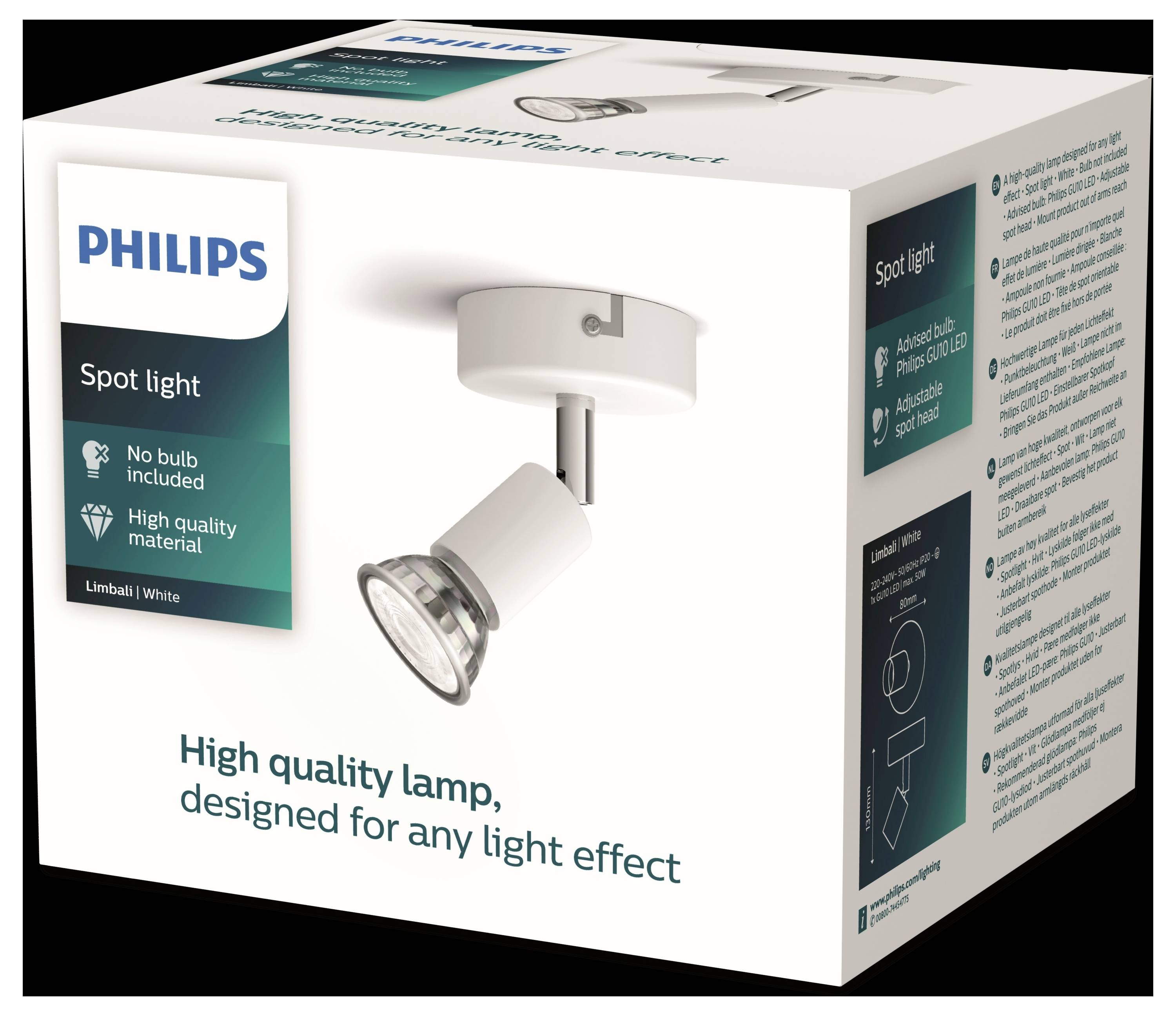 Philips Limbali 8719514465138 Deckenstrahler GU10 Weiß