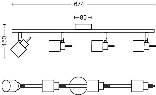 Philips Meranti 8719514465350 Deckenstrahler GU10 Weiß
