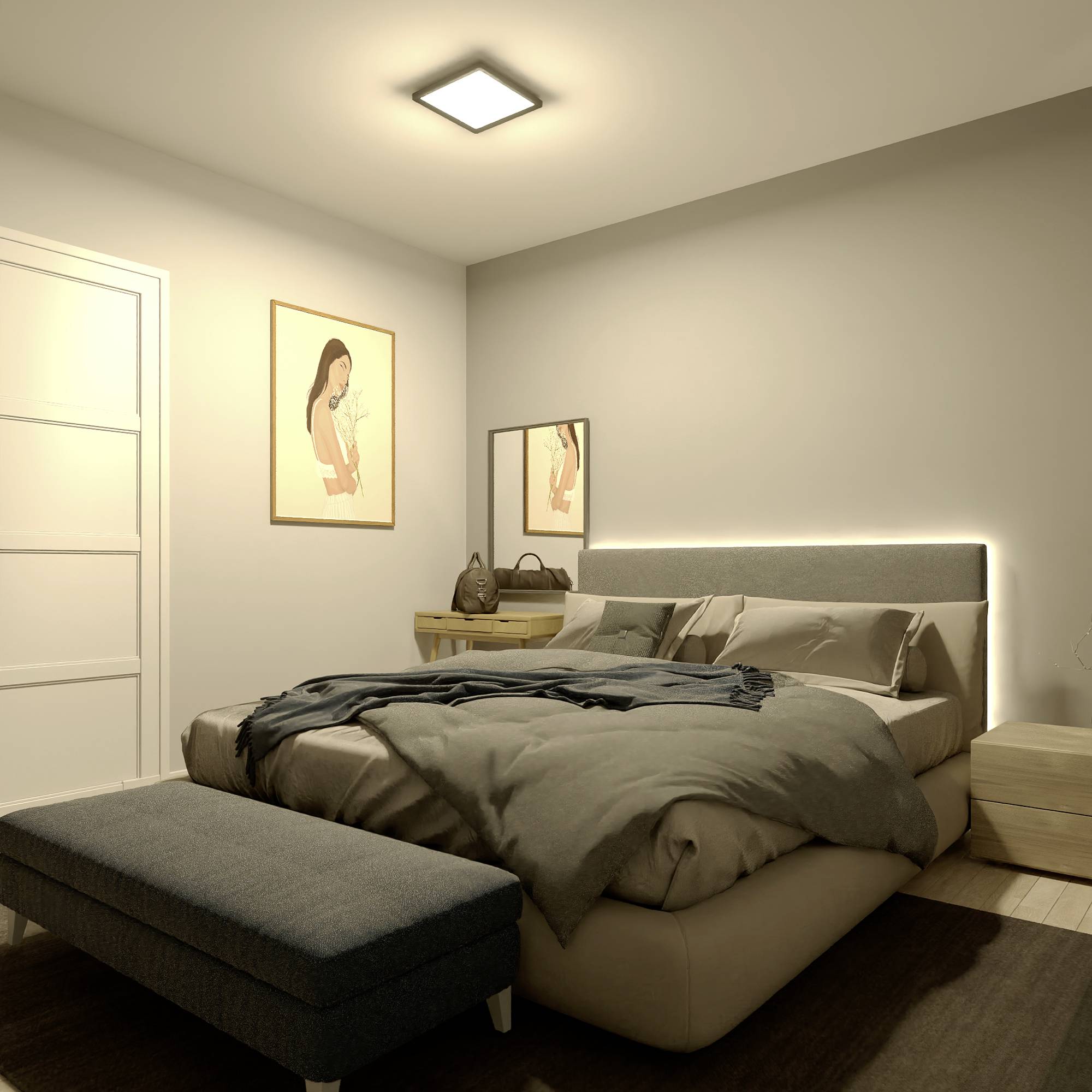 Philips SceneSwitch 8720169347915 LED-Panel 12W Warmweiß Schwarz