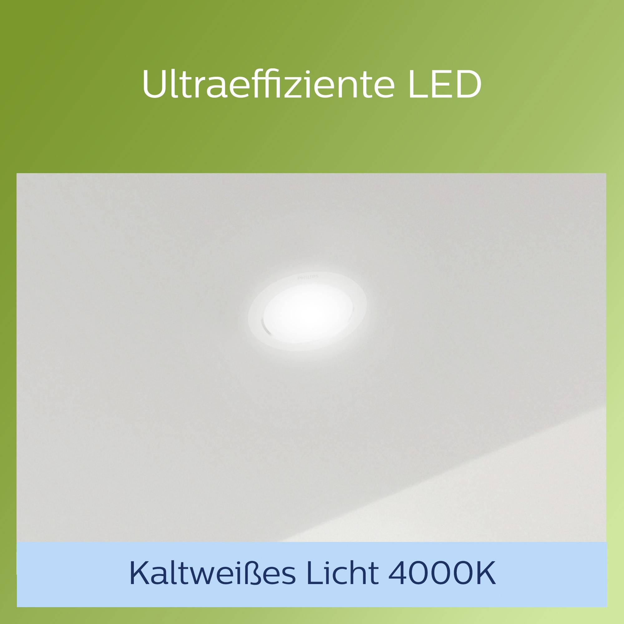 Philips 8720169308183 Diamond Einbauleuchte LED 4.8W Weiß