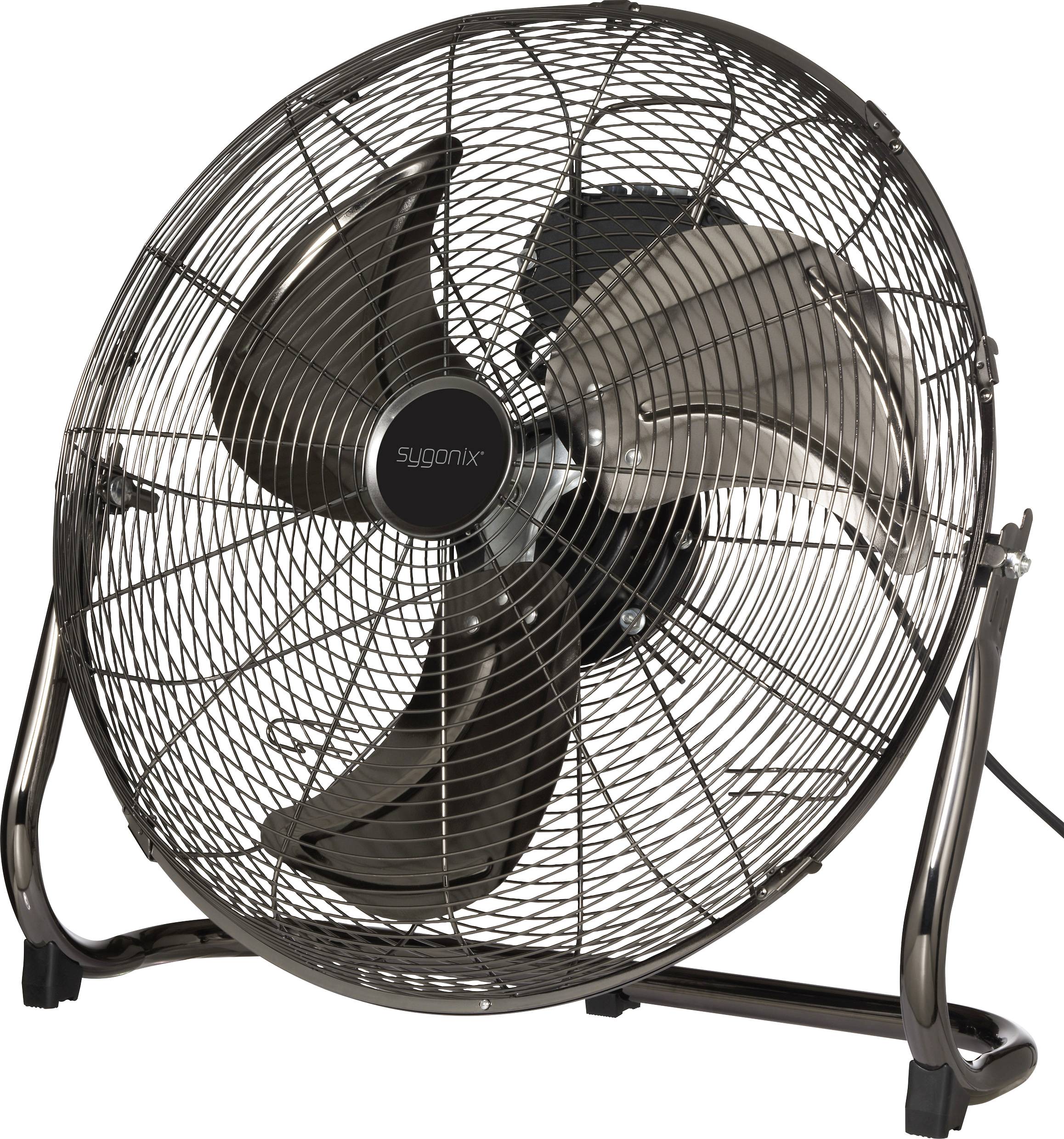 Sygonix Bodenventilator 120W (Ø x H) 540mm x 540mm Schwarz