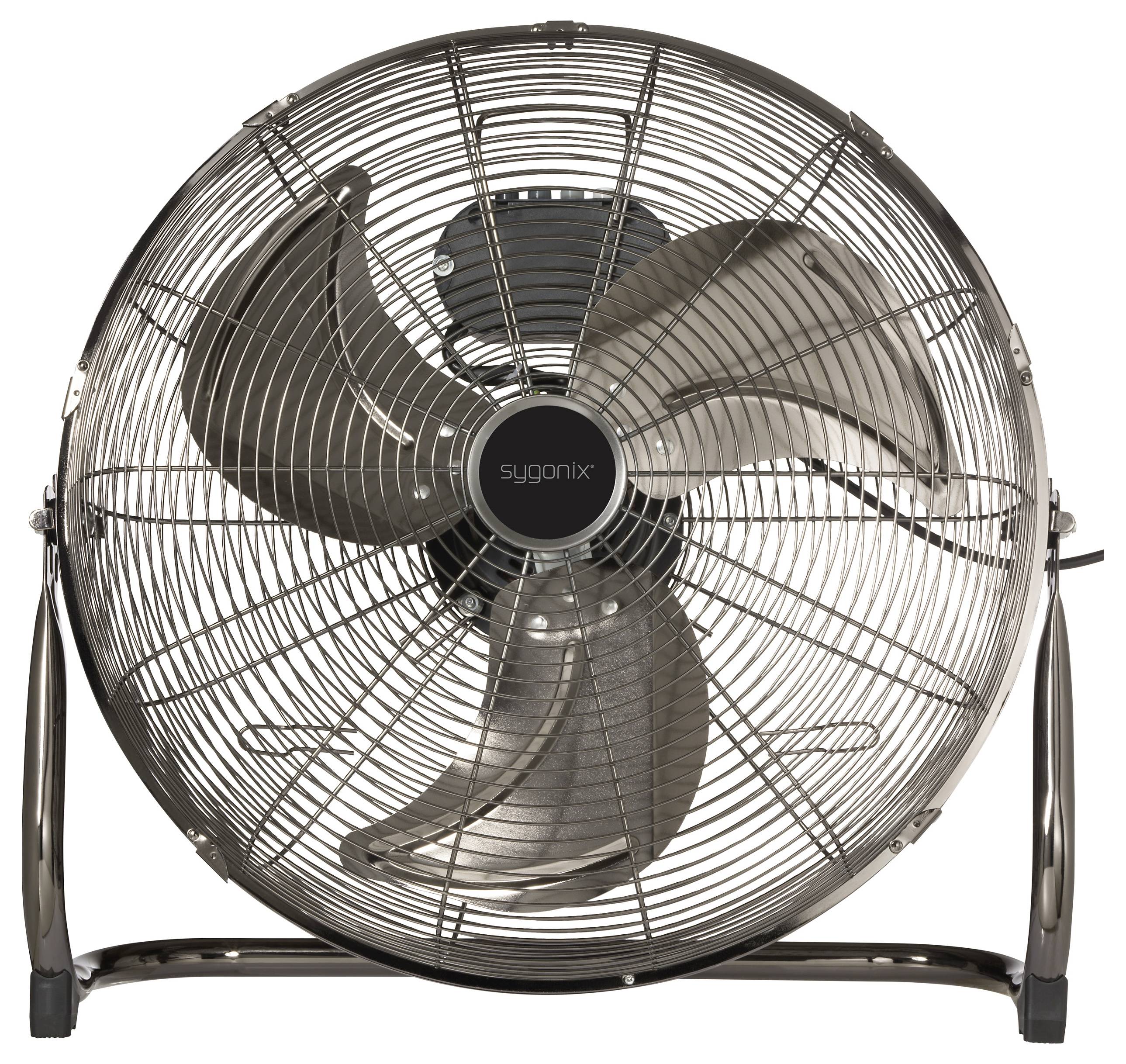 Sygonix Bodenventilator 120W (Ø x H) 540mm x 540mm Schwarz