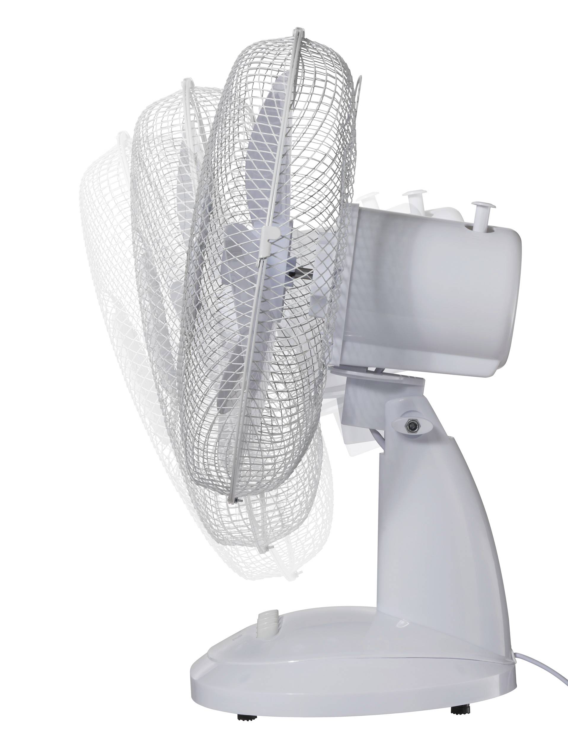 Sygonix Tischventilator 40W (Ø x H) 237mm x 460mm Weiß