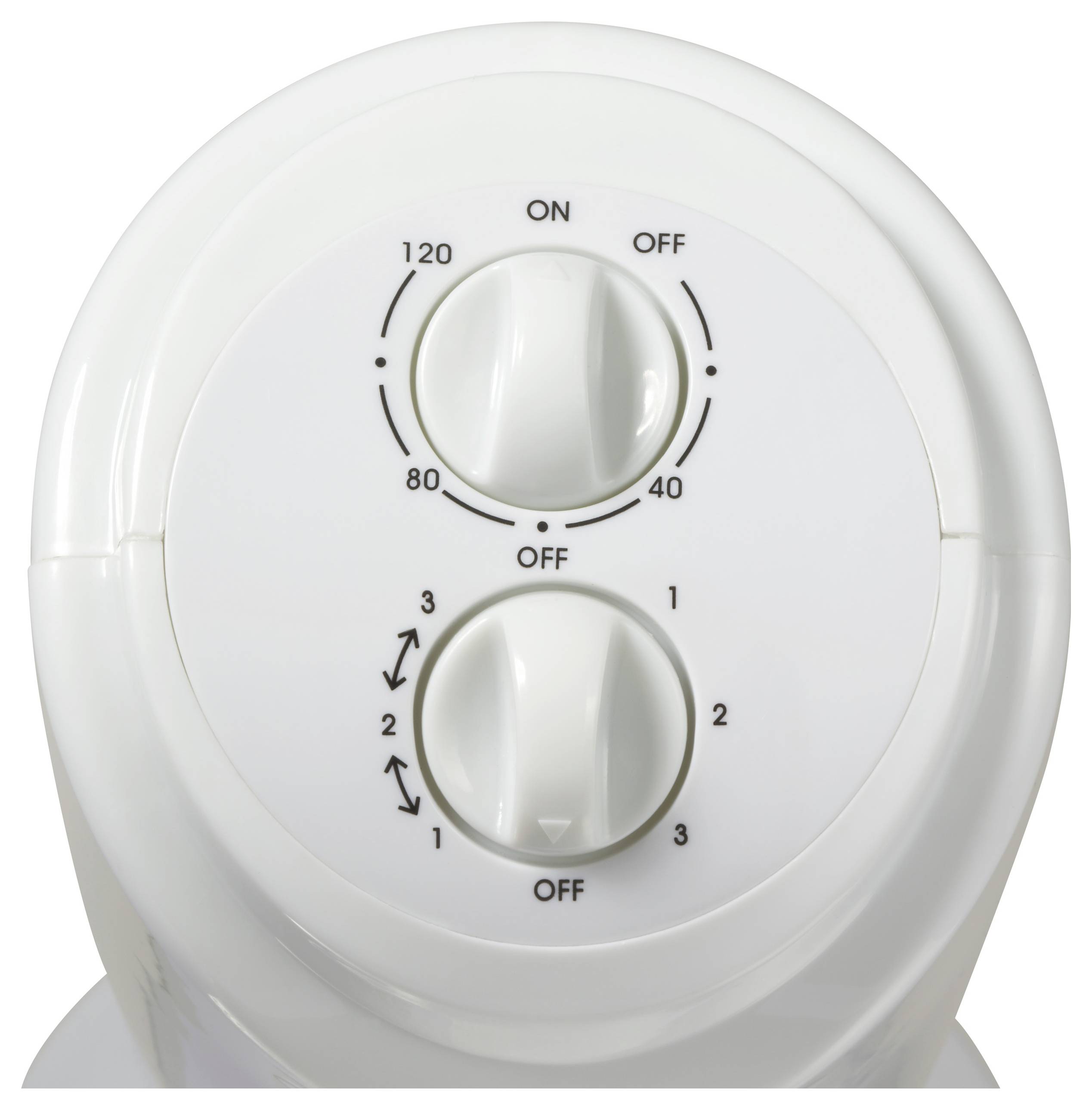 Sygonix Turmventilator 50W (Ø x H) 270mm x 805mm Weiß Oszillierend, Timer