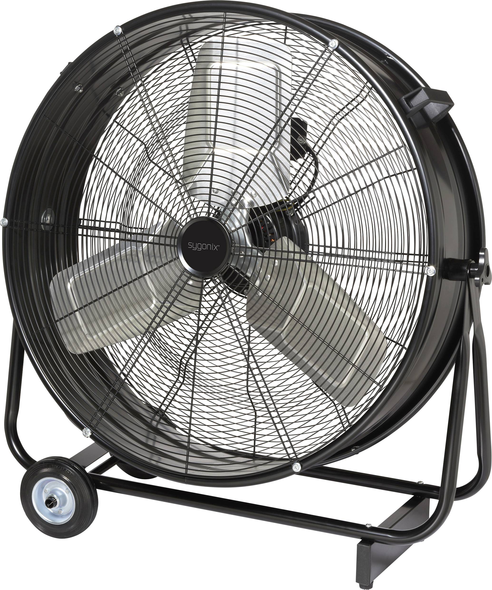 Sygonix Bodenventilator 330W (Ø x H) 745mm x 776mm Schwarz Schwenkbar