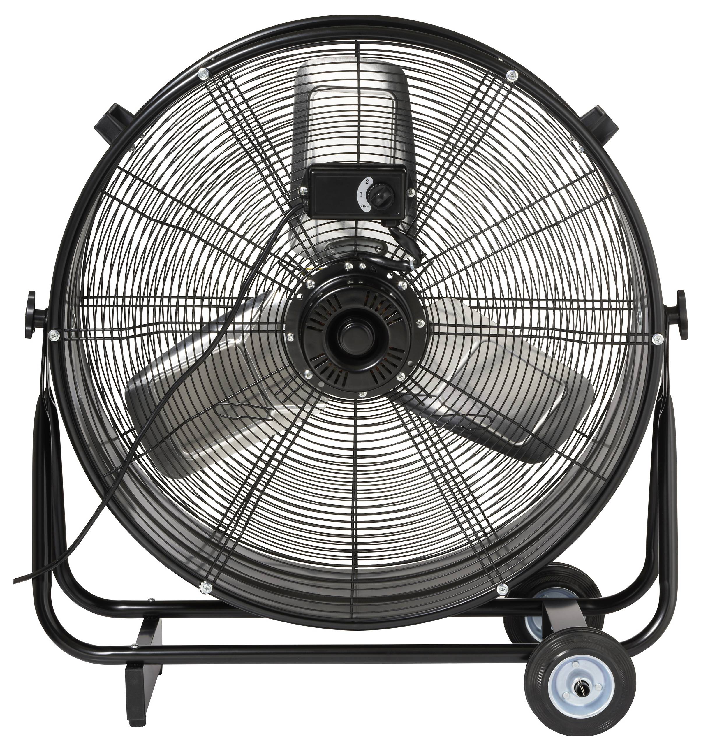 Sygonix Bodenventilator 330W (Ø x H) 745mm x 776mm Schwarz Schwenkbar