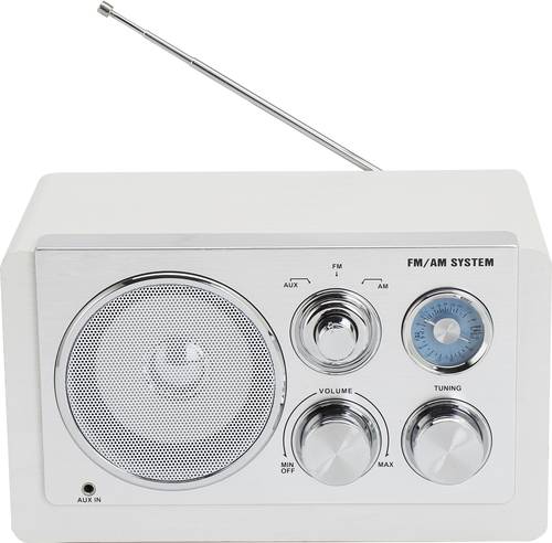 Denver TR-63W Tischradio AM, FM AUX Weiß