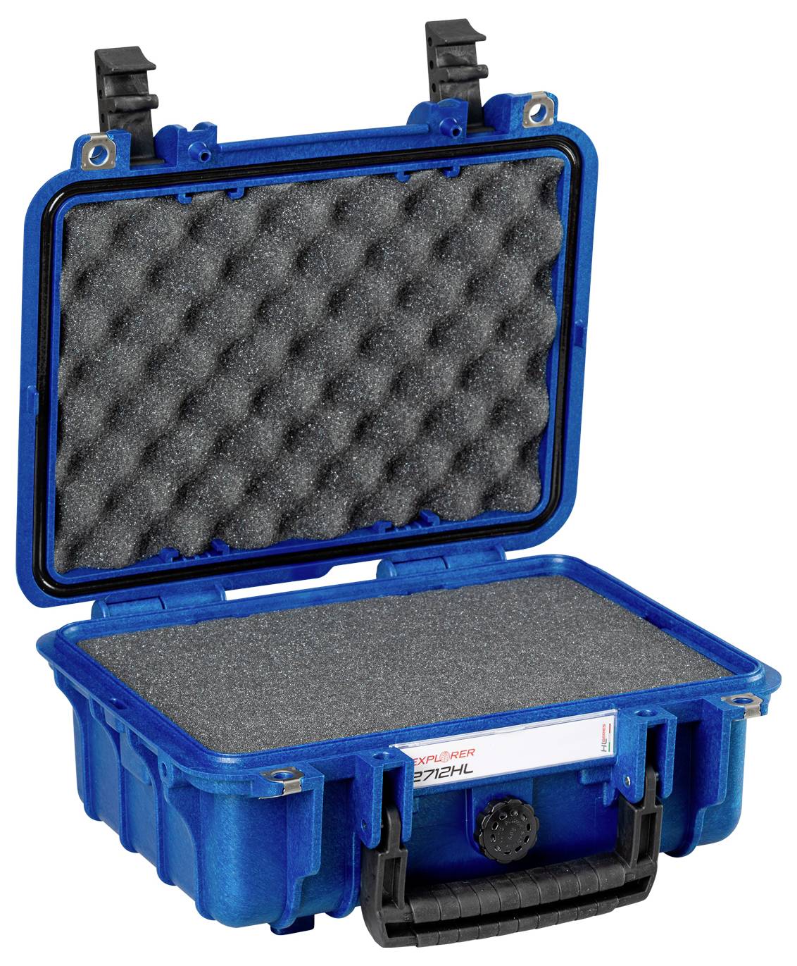 Explorer Cases Outdoor Koffer 2712HL.N blue navy with pick & pluck foam (B x H x T) 28 x 20 x 12cm Navy-Blau 2712HL.N