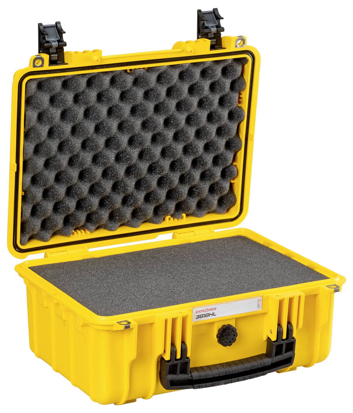 Explorer Cases Outdoor Koffer 3818HL.Y yellow with pick & pluck foam (B x H x T) 38 x 27 x 18cm Gelb 3818HL.Y
