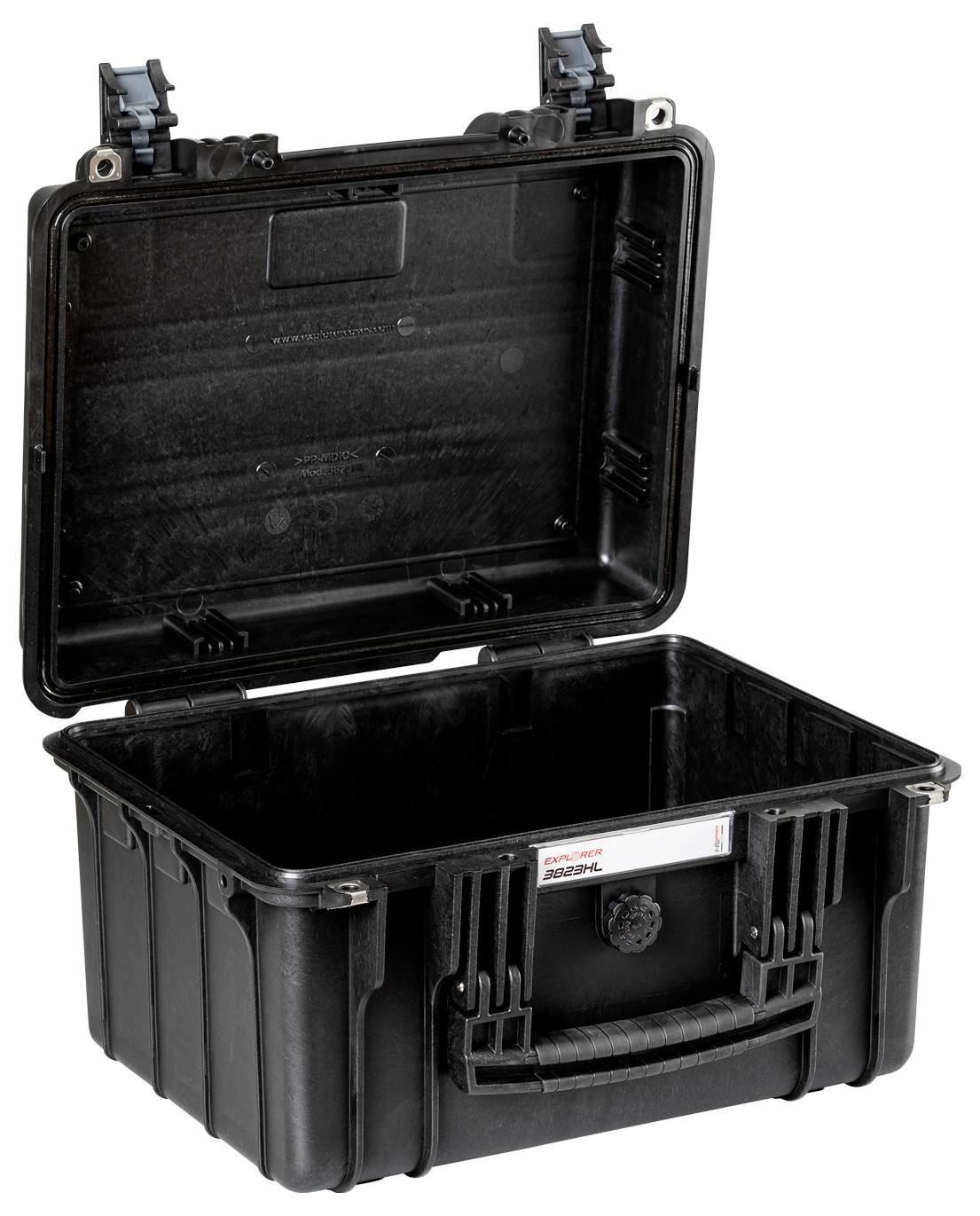 Explorer Cases Outdoor Koffer 3823HL.B E black empty (B x H x T) 38 x 27 x 23cm Schwarz 3823HL.B E