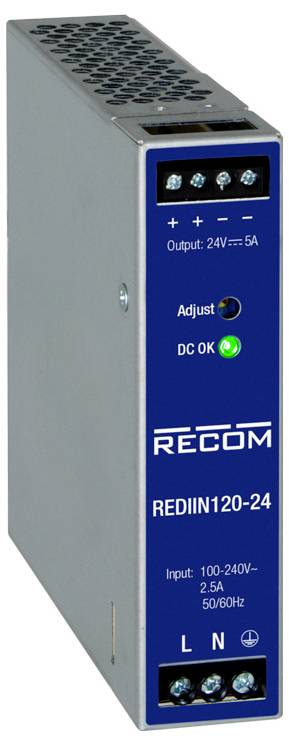 RECOM REDIIN120-24 Hutschienen-Netzteil (DIN-Rail) 24 V 5 A 120 W Anzahl Ausgänge:1 x Inhalt 1 St.