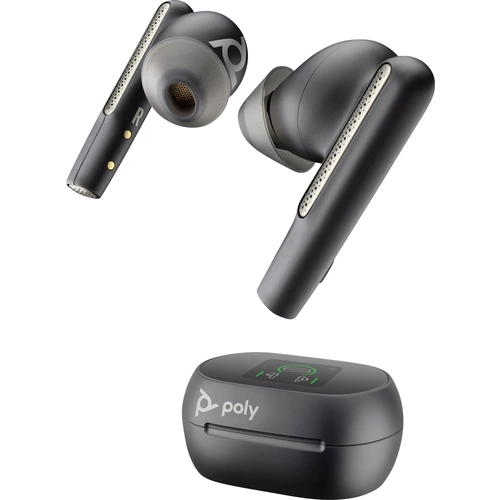 HP Poly Voyager Free 60+ In Ear Headset Bluetooth® Stereo Schwarz Noise Cancelling Headset, Induktion, Ladecase HP Poly Voyager Free 60+ In Ear Headset Bluetooth® Stereo Schwarz Noise Cancelling Headset, Induktion, Ladecase