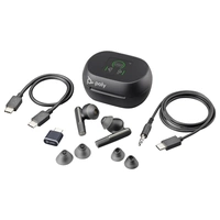 HP Poly Voyager Free 60+ In Ear Headset Bluetooth® Stereo Schwarz Noise Cancelling Headset, Induktion, Ladecase HP Poly Voyager Free 60+ In Ear Headset Bluetooth® Stereo Schwarz Noise Cancelling Headset, Induktion, Ladecase
