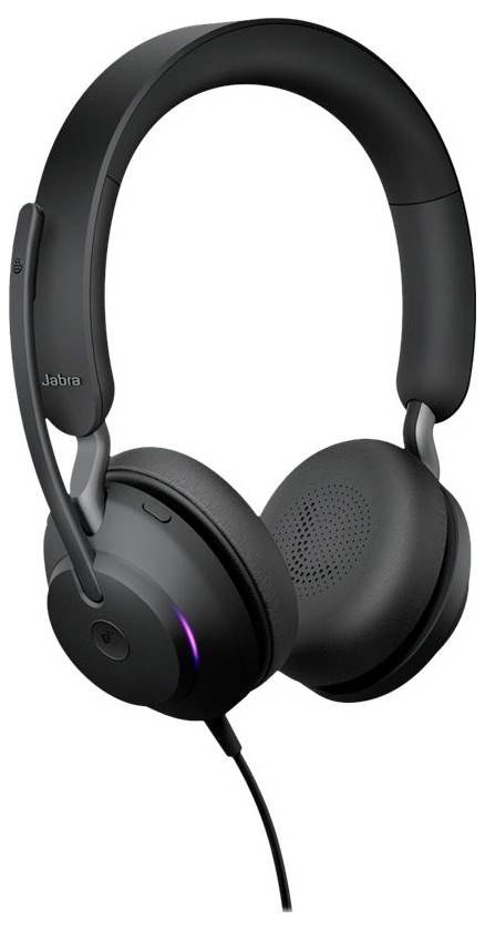 Jabra Evolve2 40 SE On Ear Headset kabelgebunden Stereo Schwarz Headset, Lautstärkeregelung, Mikrofon-Stummschaltung Computer