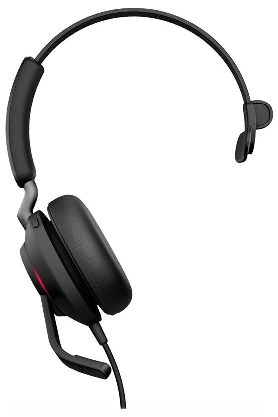 Jabra Evolve2 40 SE On Ear Headset kabelgebunden Mono Schwarz Noise Cancelling Headset, Lautstärkeregelung
