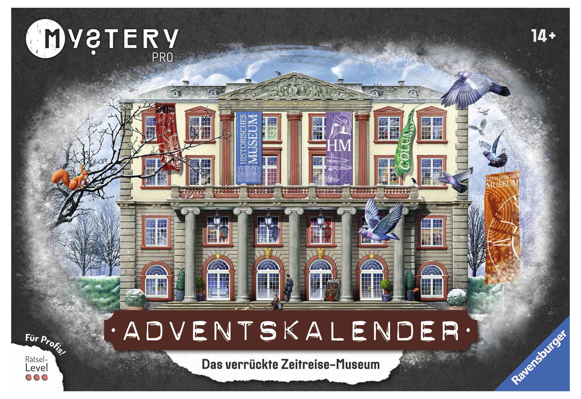 Ravensburger Das verrückte Zeitreisemuseum Adventskalender Altersklasse ab 14 Jahre