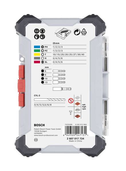 Bosch Accessories 2607017724 2607017724 Werkzeugset
