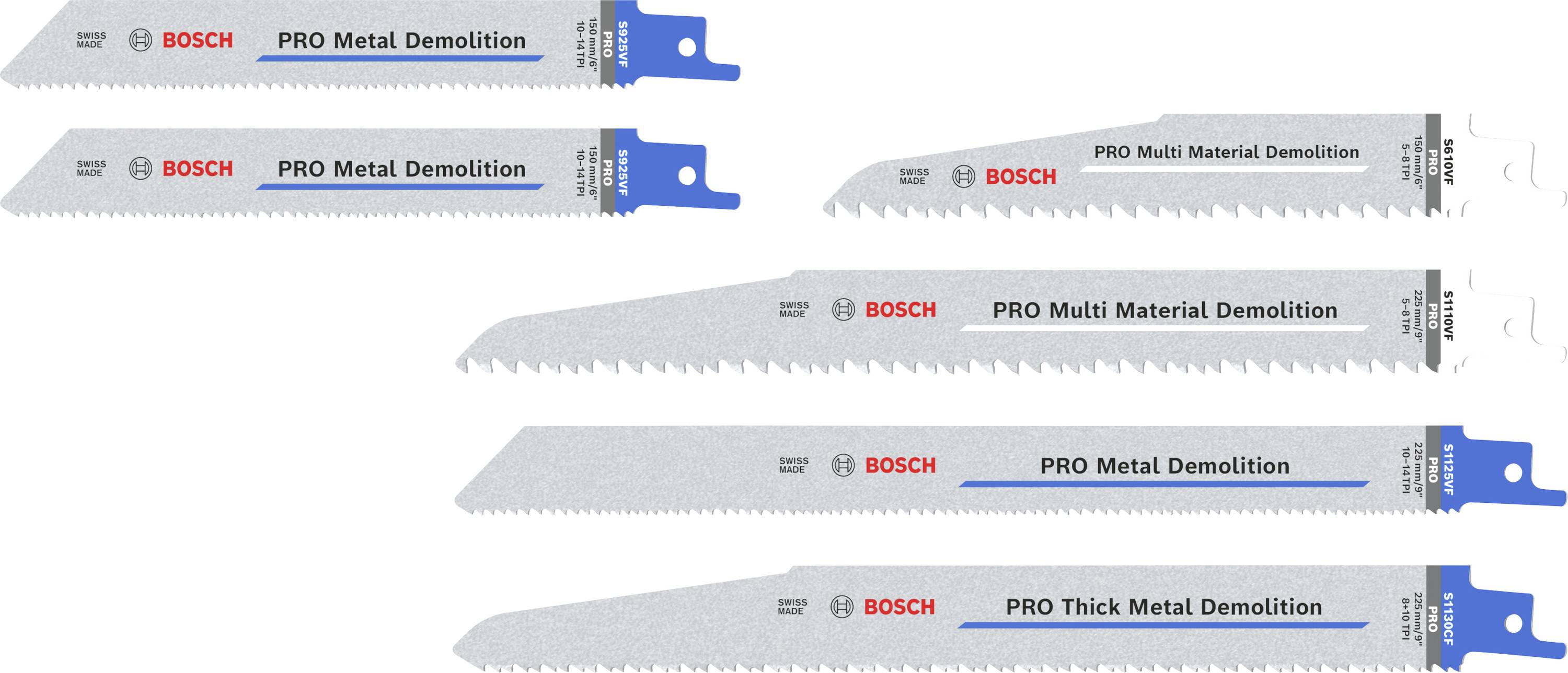 Bosch Accessories PRO Demolition Blade Set, 6-tlg. 2607011820