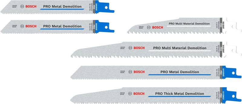 PRO Demolition Blade Set, 6-tlg. Bosch Accessories 2607011820