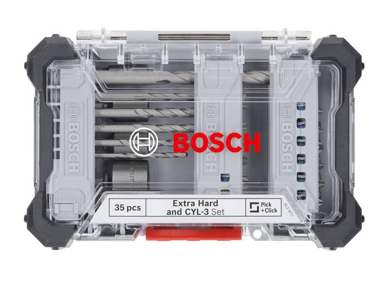 Bohrer-Set von Bosch in einem Aufbewahrungskoffer, 