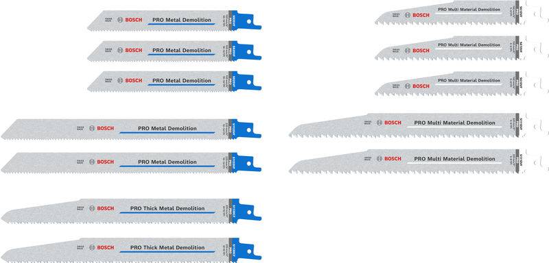 PRO Demolition Blade Set, 12-tlg. Bosch Home and Garden 2607011821