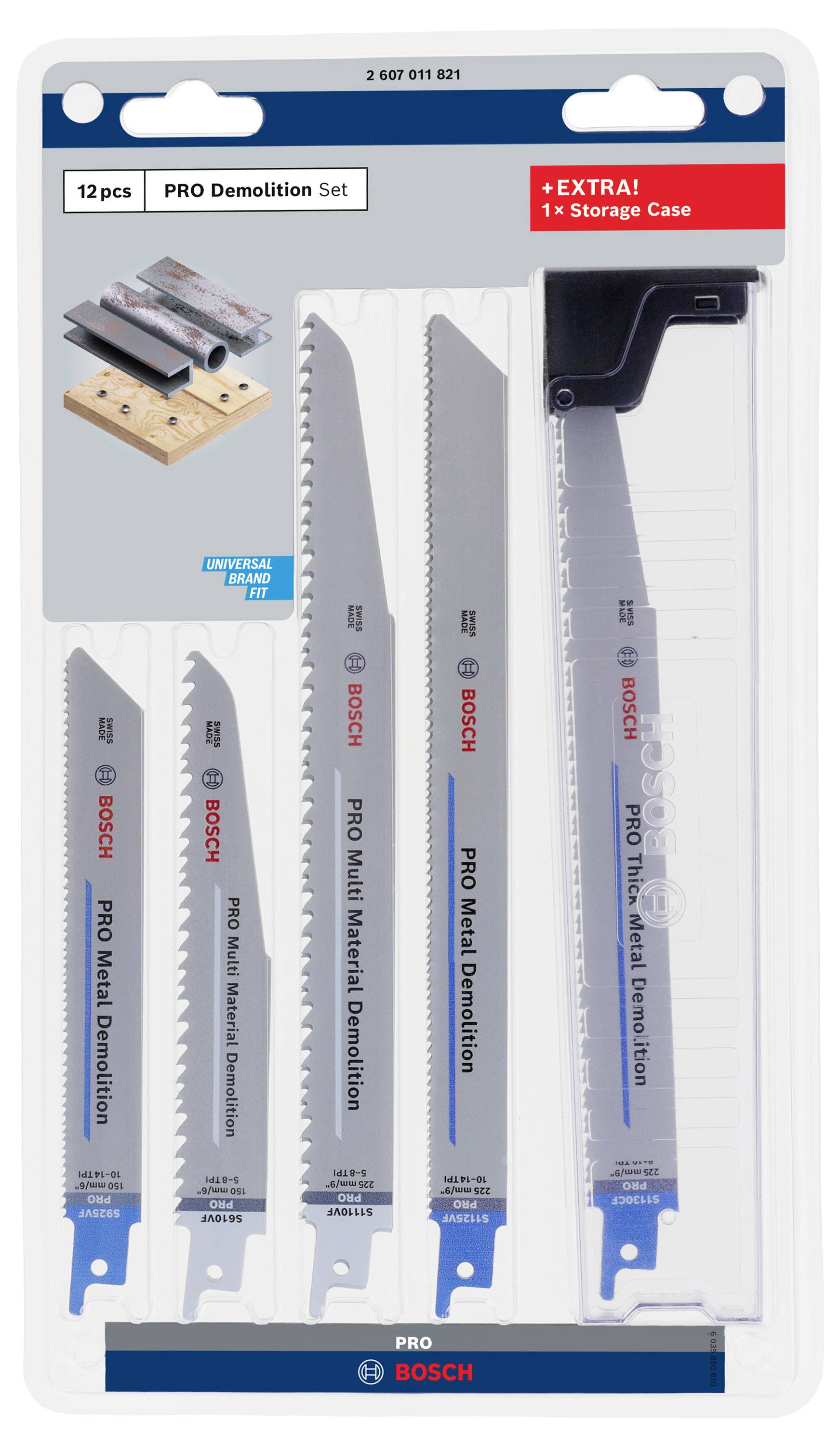 Bosch Accessories PRO Demolition Blade Set, 12-tlg. 2607011821