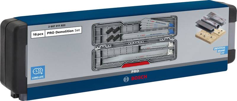 PRO Tough Box Demolition Blatt-Set, 16-tlg. Bosch Professional 2607011822