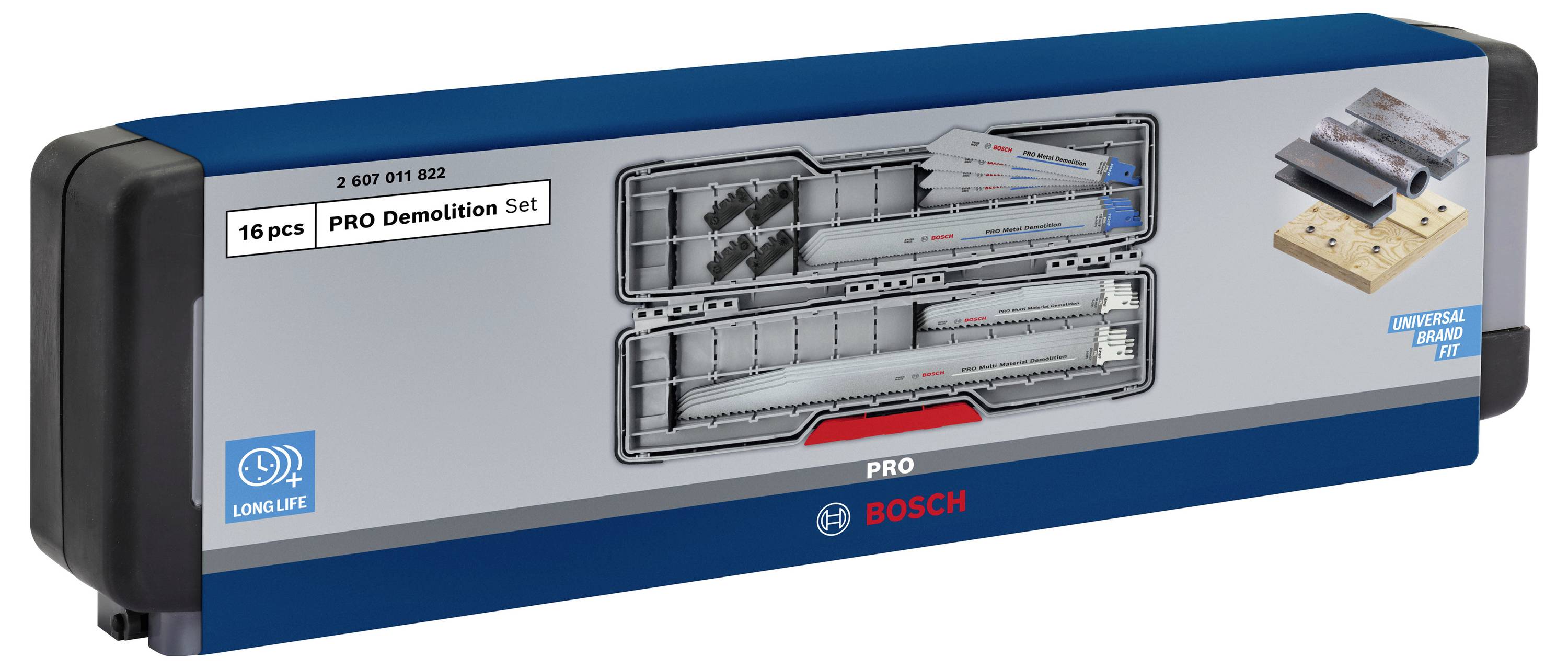 PRO Tough Box Demolition Blatt-Set, 16-tlg. Bosch Professional 2607011822