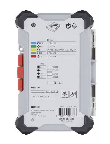 Bosch Accessories 2607017729 2607017729 Werkzeugset