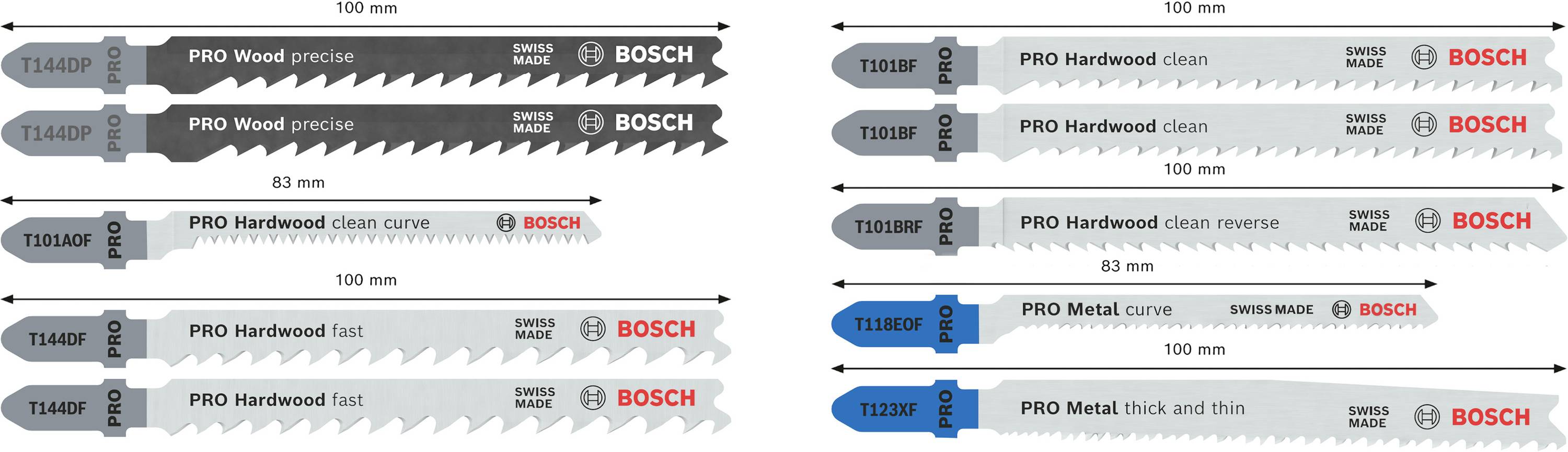 Bosch Accessories 2607011944 PRO Wood and Metal Set, 100 mm 1 St.